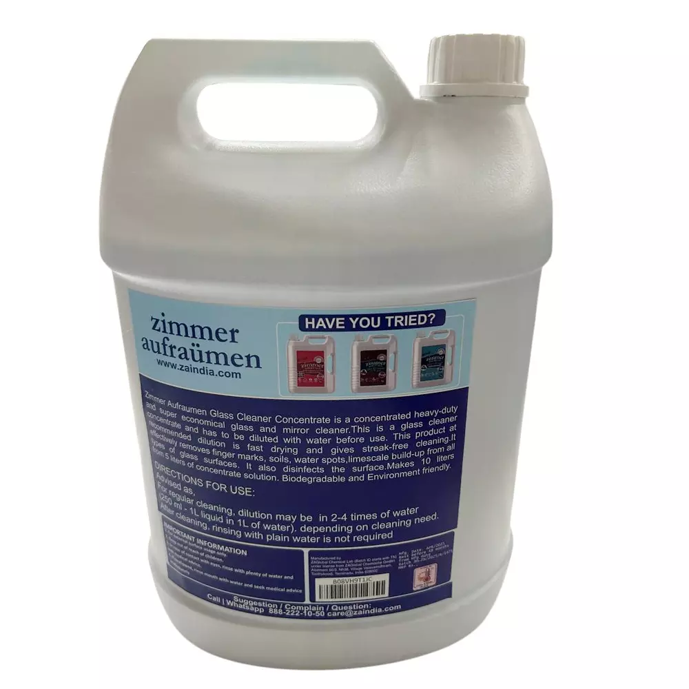 Zimmer Aufraumen 5 L Concentrated Liquid Glass Cleaner