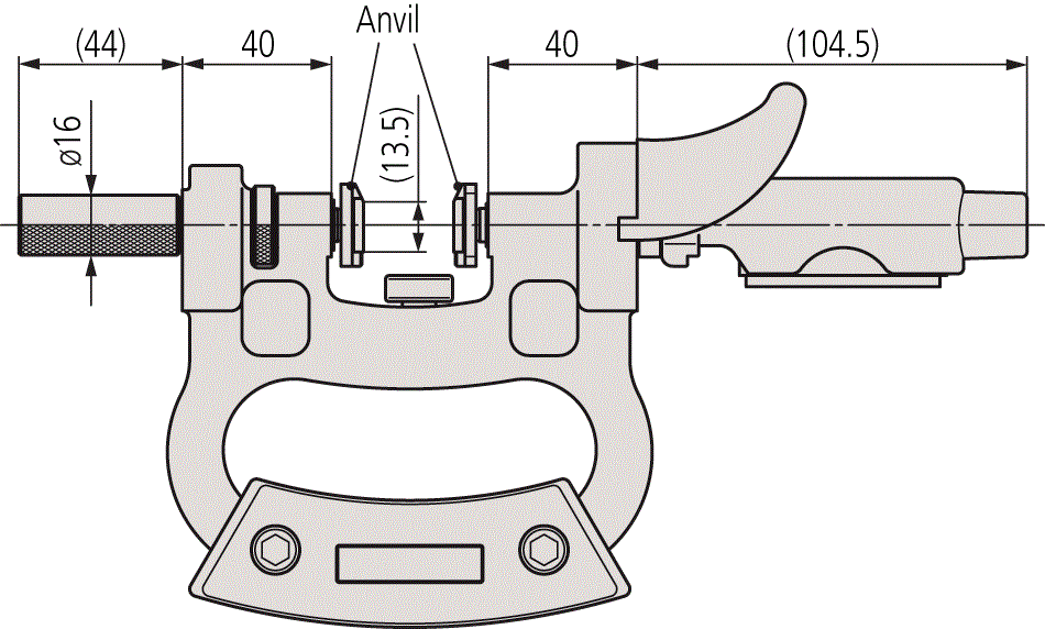 Mitutoyo 0-25 mm Dial Snap Gauge 201-101