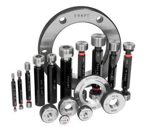Baker NPT Basic Step Ring Taper Thread Gauge (Dia 4 Inch, Thread Per Inch 8)