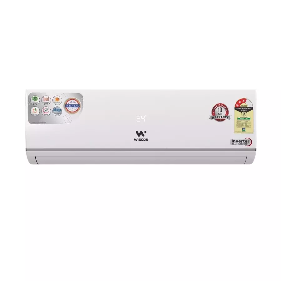 Wiscon 1.5 Ton Split Air Conditioner 3 Star Rating Copper Winding White R32 Refrigerant for Home & Office Use, WISP150