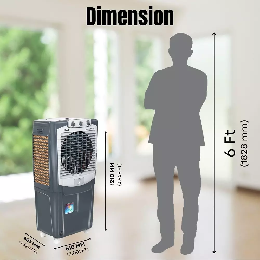 burly-coolair-pro-desert-air-cooler-90-l-capacity-grey-color