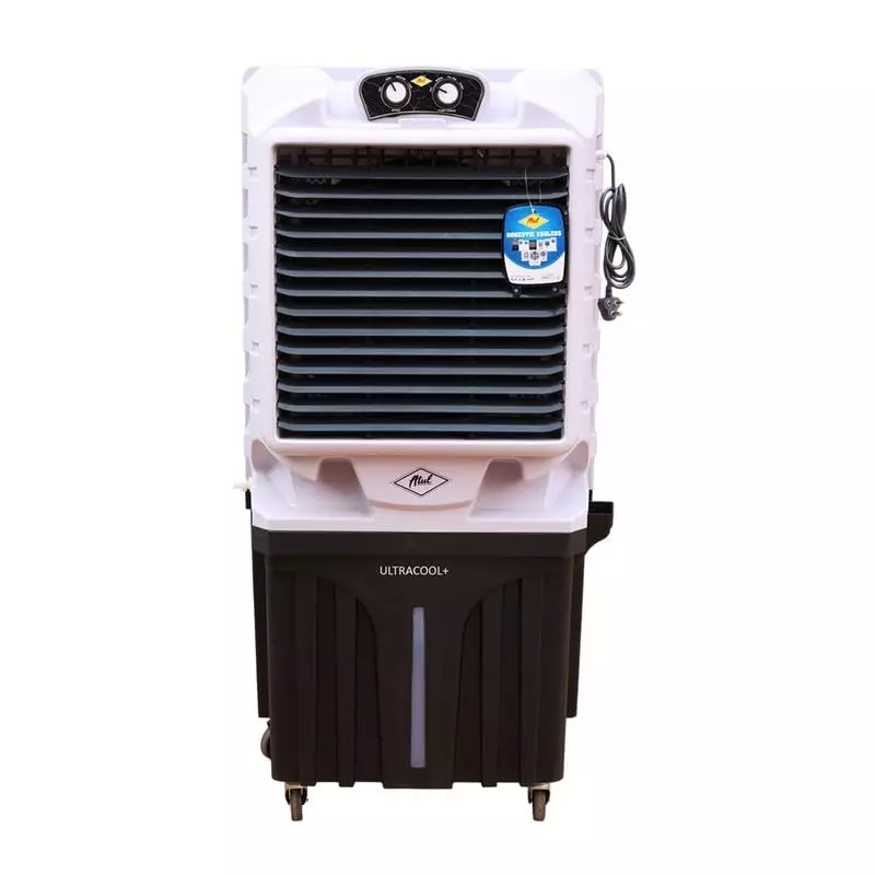 ATUL Air Cooler 100 L Tank Capacity 300 W Power 230 V Brown & White 20 Inch (508 mm) Blade Size Honeycomb Pads (3 Side)
