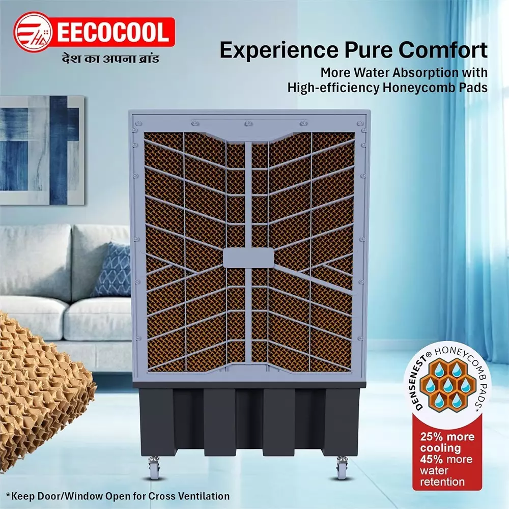eecocool-rowdy-100-l-desert-air-cooler-large-honeycomb-cooling-pad-with-auto-swing-technology