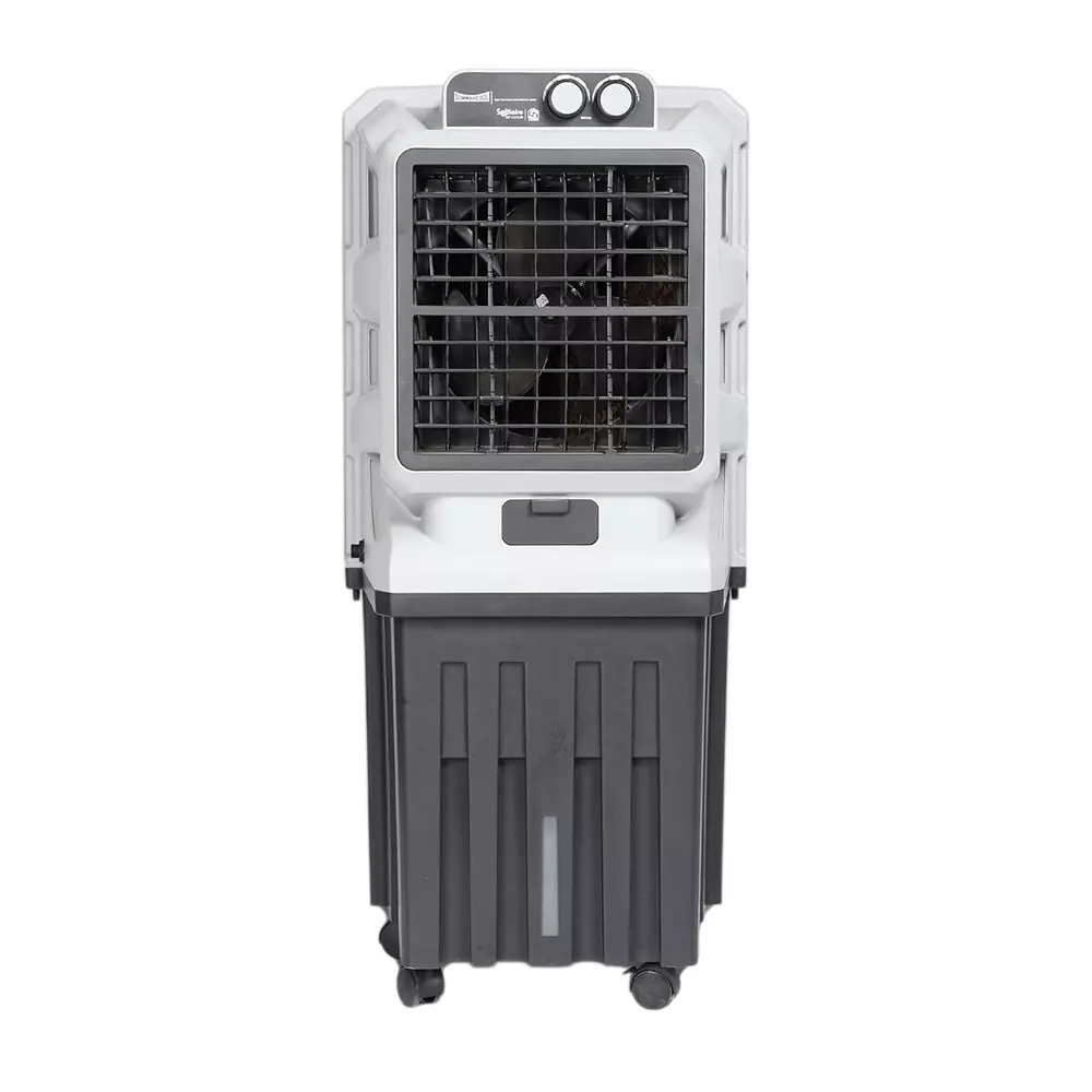 Summercool Solitaire Tower Desset Air Cooler 75 L Knob Control Honeycomb Cooling Pads Off White