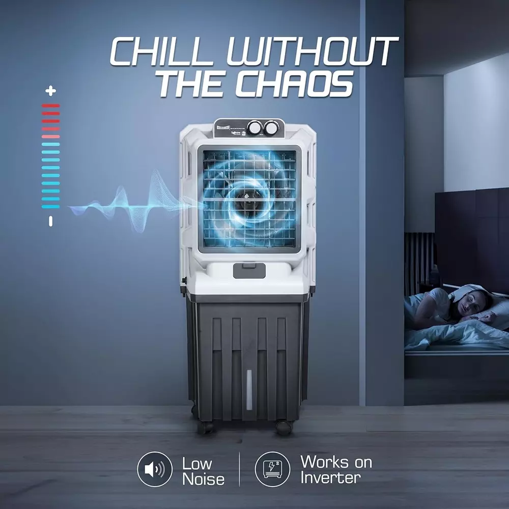 summercool-solitaire-75-l-tower-air-cooler-knob-control-honeycomb-cooling-pads-off-white