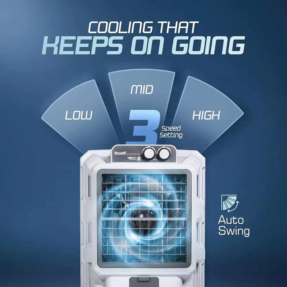 summercool-solitaire-75-l-tower-air-cooler-knob-control-honeycomb-cooling-pads-off-white