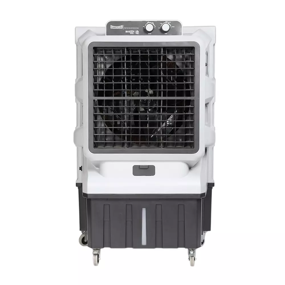 Summercool Big B Exce 95 L Commercial Desert Air Cooler Knob Control Honeycomb Cooling Pads Grey