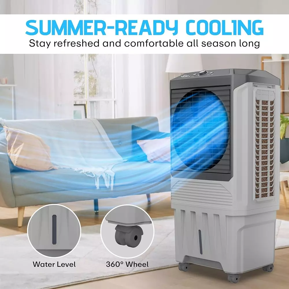 power-guard-desert-mist-desert-air-cooler-grey-and-black-color-90-l-capacity