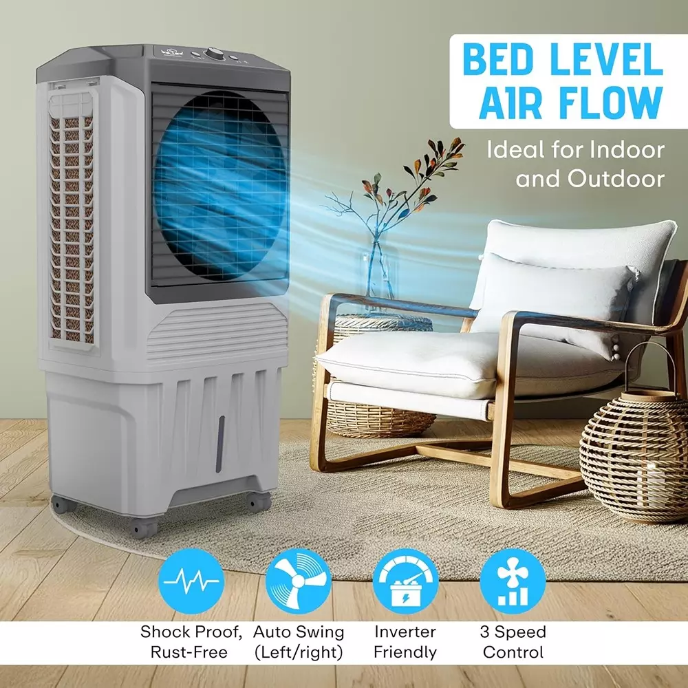 power-guard-desert-mist-desert-air-cooler-grey-and-black-color-90-l-capacity