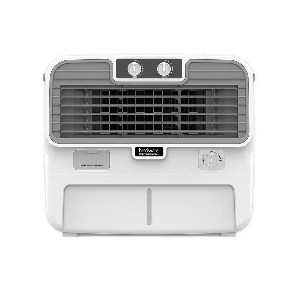 Hindware Smart Appliances 52 L Window Air Cooler Freestanding White & Grey, SLUSH