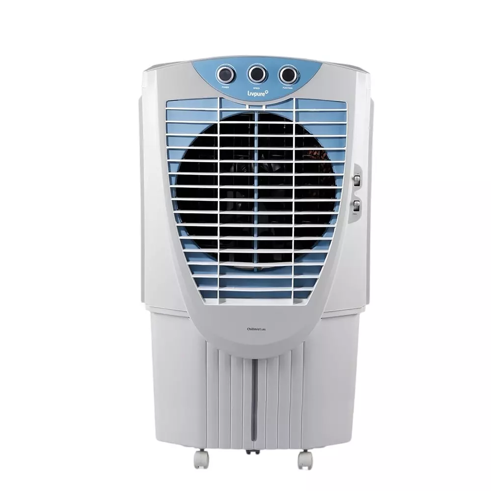 Livpure Chillmist 105 L Desert Air Cooler Honeycomb 3 Speed Control, White & Blue