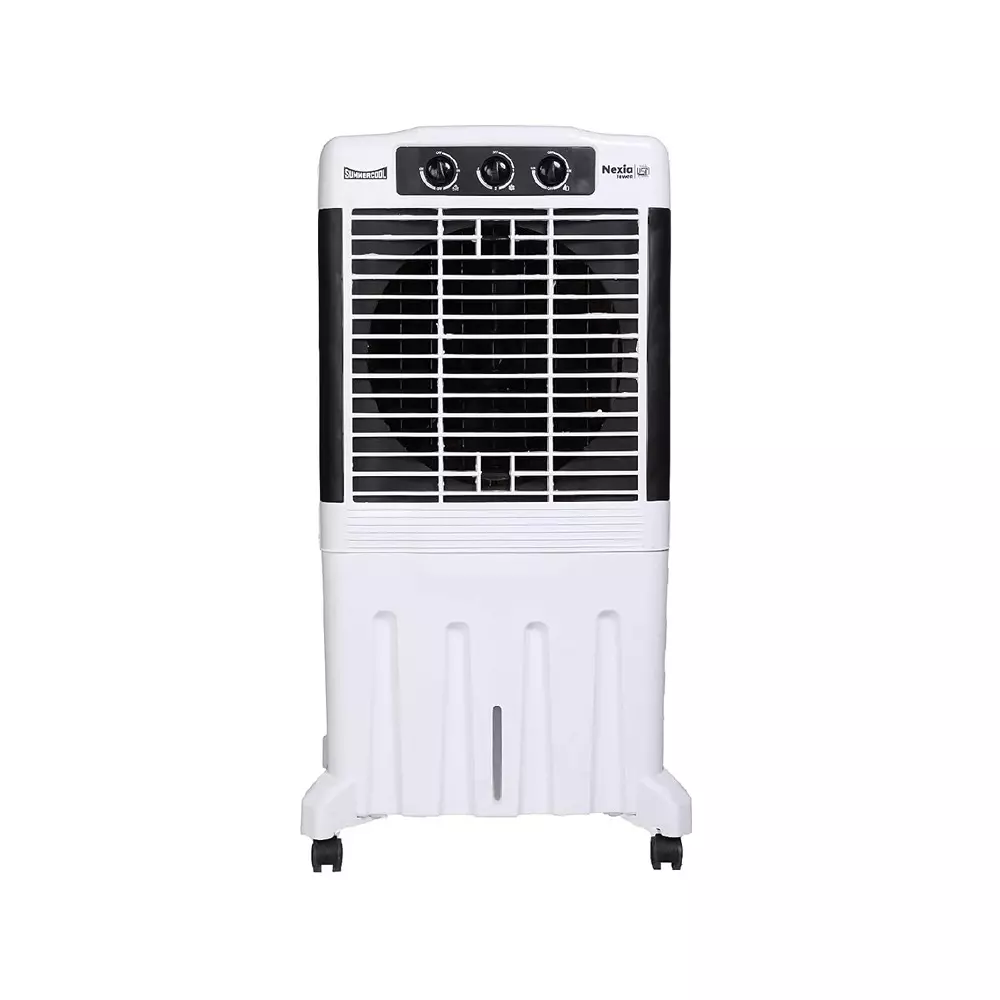 Summercool Nexia Tower 95 L Desert Air Cooler Knob Control Honeycomb Cooling Pads Off White