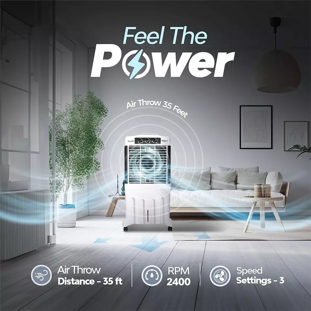 summercool-nexia-tower-95-l-desert-air-cooler-knob-control-honeycomb-cooling-pads-off-white