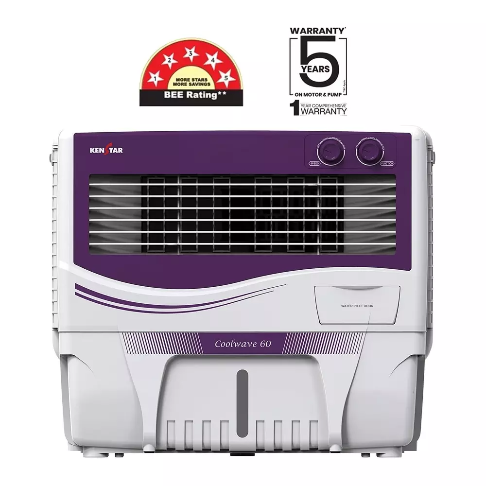 kenstar-coolwave-60-air-cooler-with-woodwool-cooling-media-purple-white-color-60-l-capacity