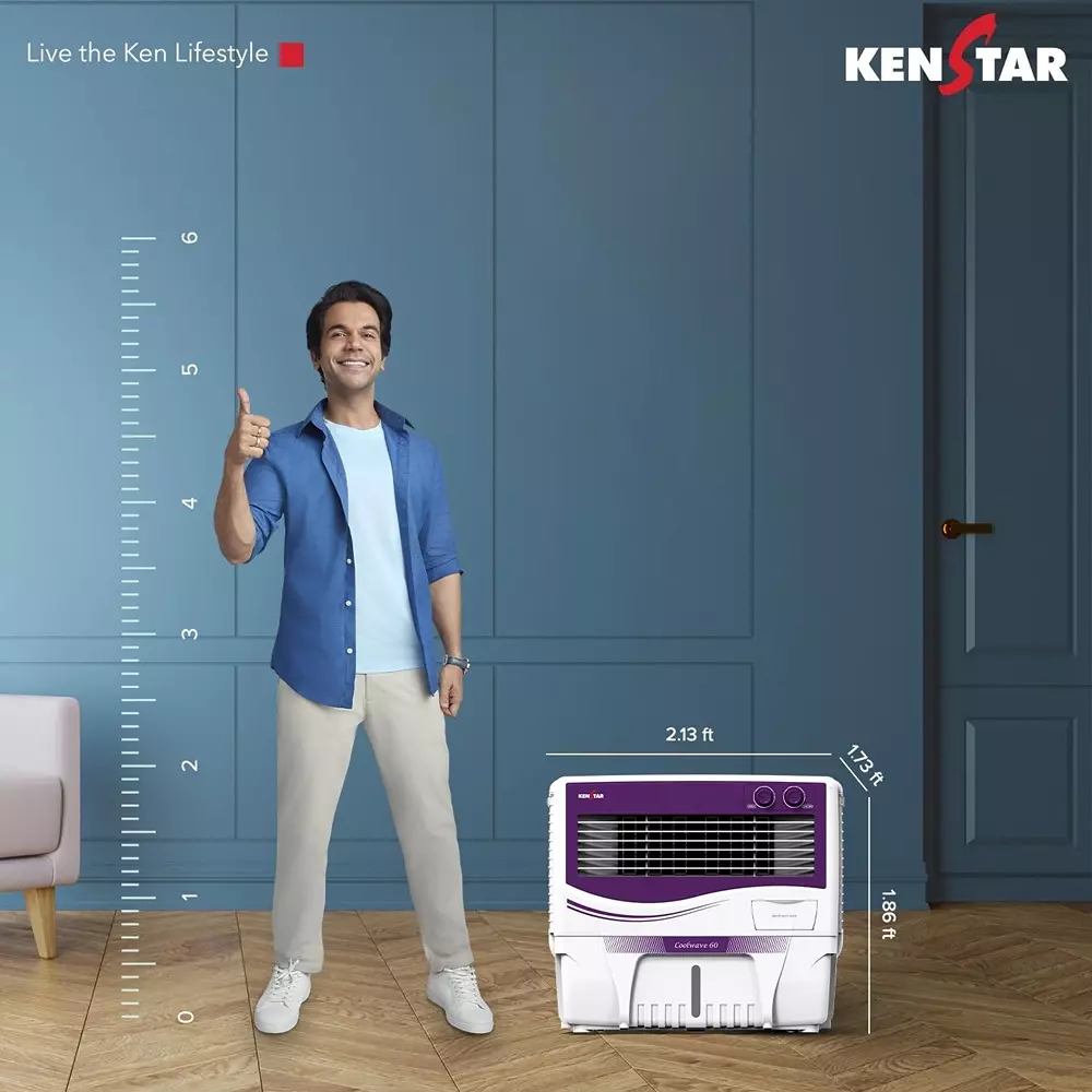 kenstar-coolwave-60-air-cooler-with-woodwool-cooling-media-purple-white-color-60-l-capacity