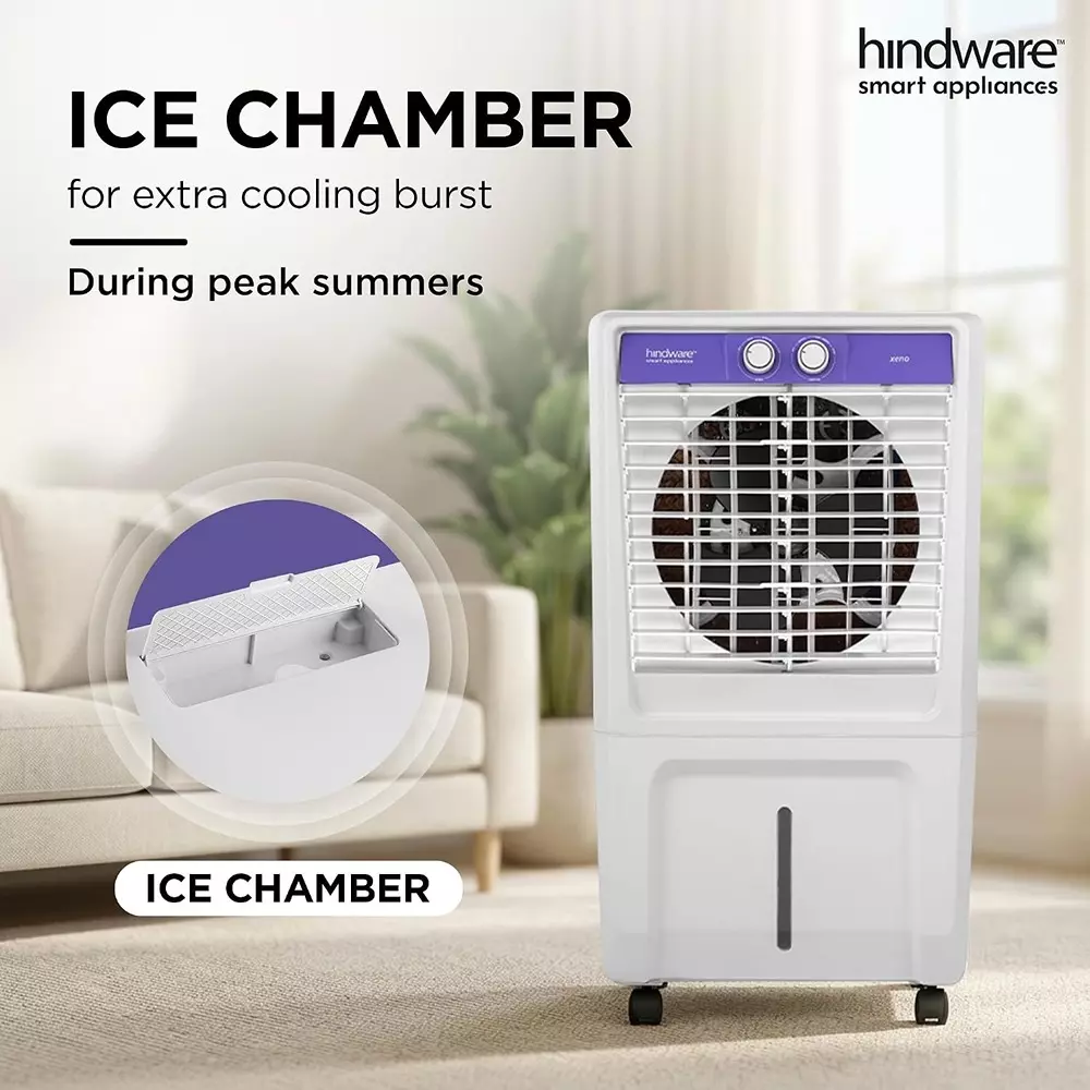hindware-58-l-personal-air-cooler-freestanding-white-lavender-xeno