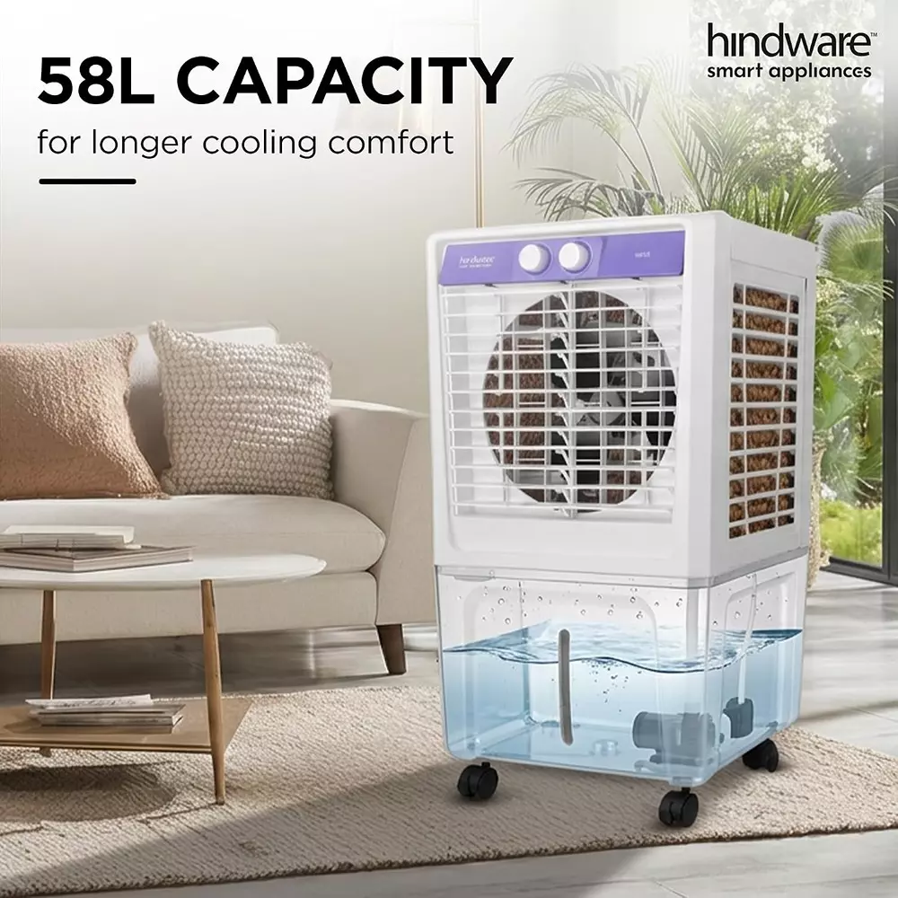 hindware-58-l-personal-air-cooler-freestanding-white-lavender-xeno