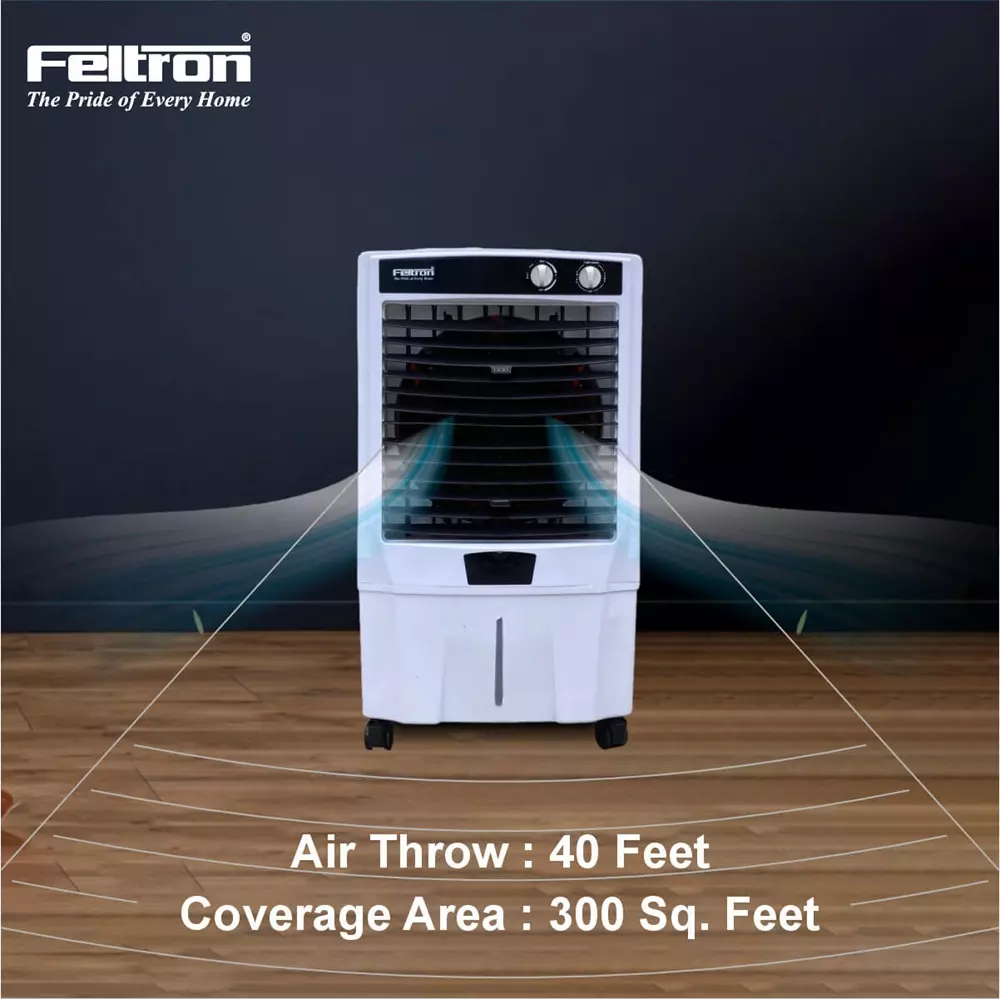 Feltron Desert Air Cooler 55 L Capacity 180 W 1500 RPM, Cool Wave Plus