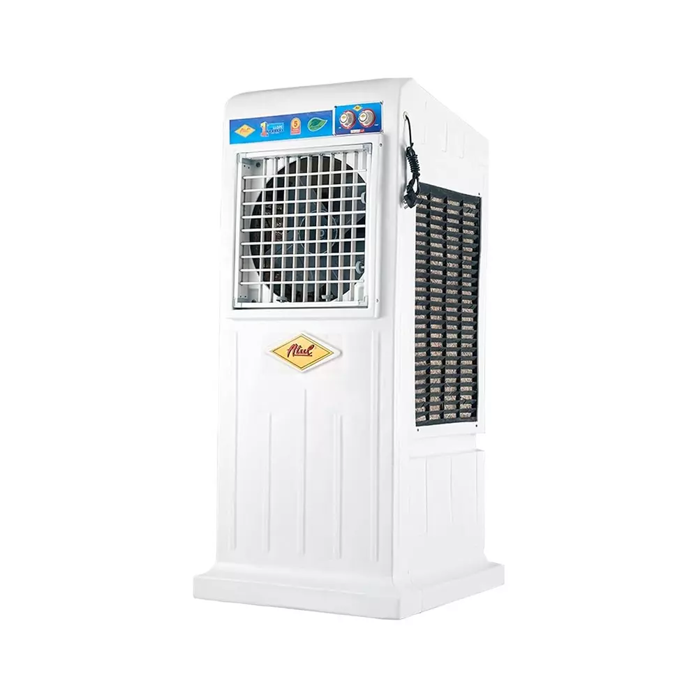 ATUL Air Cooler 160 L Tank Capacity 400 W Power 230 V White 18 Inch (457 mm) Blade Size Woodwool Pads (3 Side)