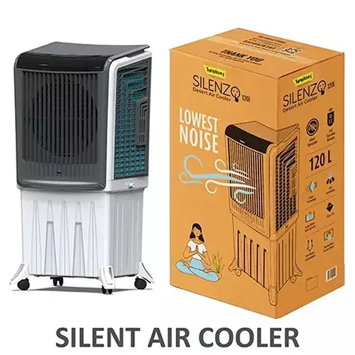 symphony-cfd-air-cooler-with-remote-195-w-power-electric-112-l-tank-capacity-white-grey-knob-control-for-home-office-silenzo--120-i-with-remote