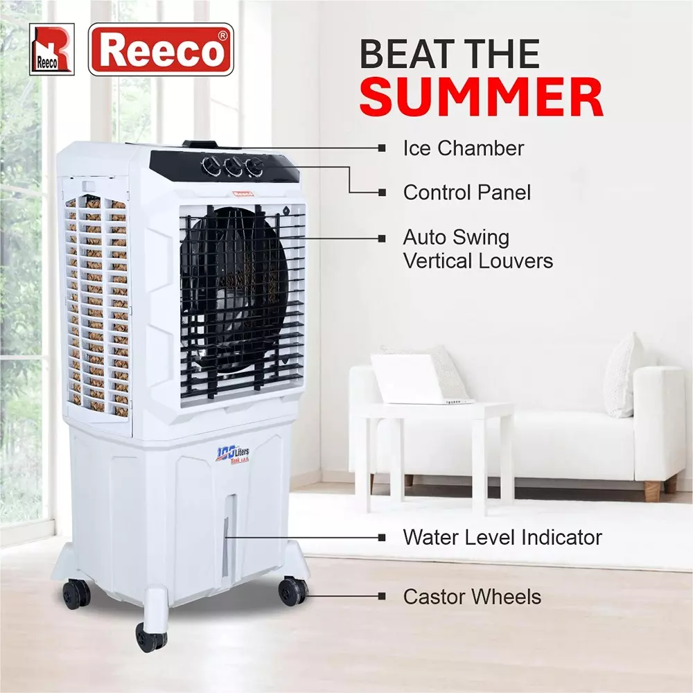 Reeco SP 500 100 L 150 W Air Cooler White with Ice Chamber