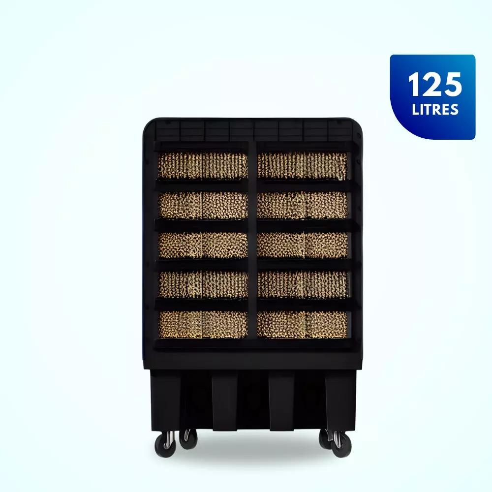 NexAir 125 L Evaporative Industrial Plastic Air Cooler 450 W Black, MAX26125