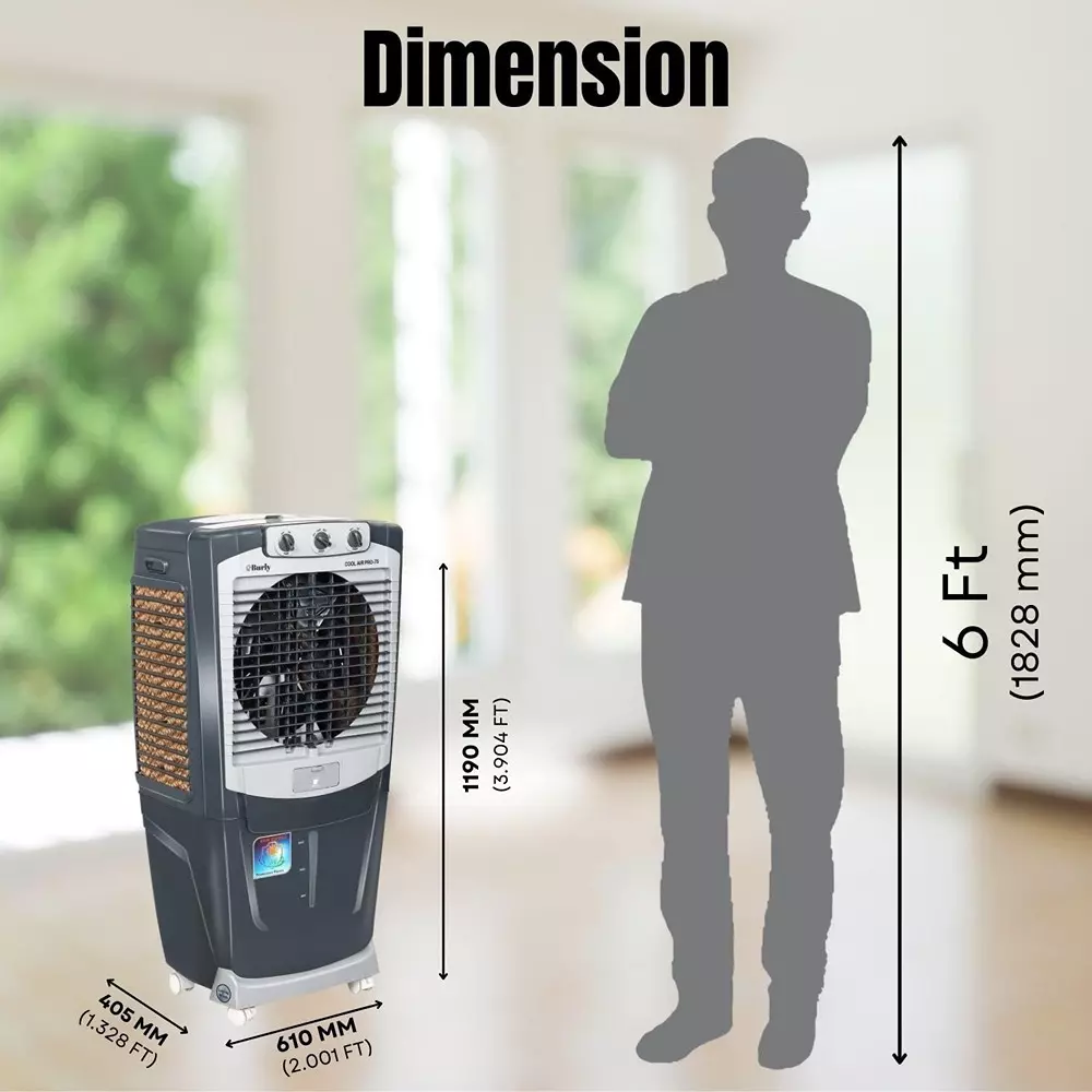 burly-coolair-pro-desert-air-cooler-75-l-capacity-grey-color