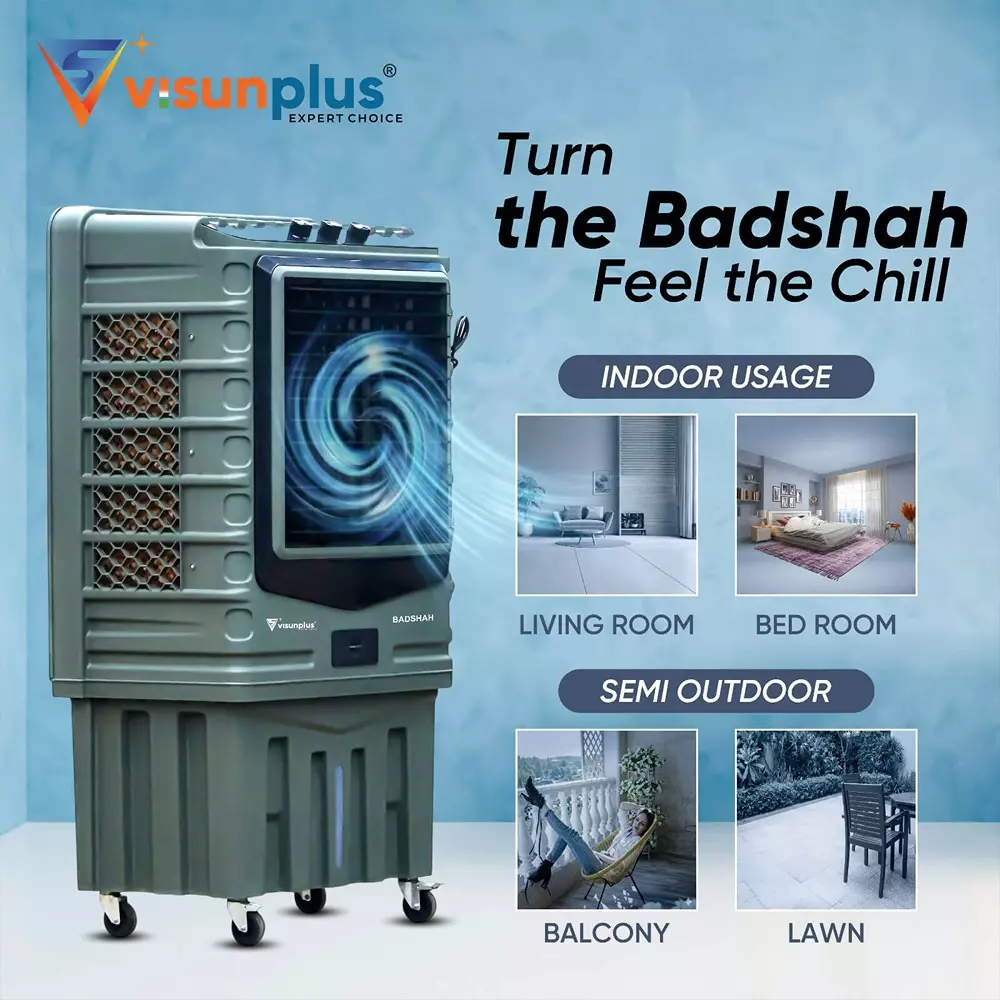 visunplus-badshah-air-cooler-green-and-black-275-w-power-and-135-l-capacity