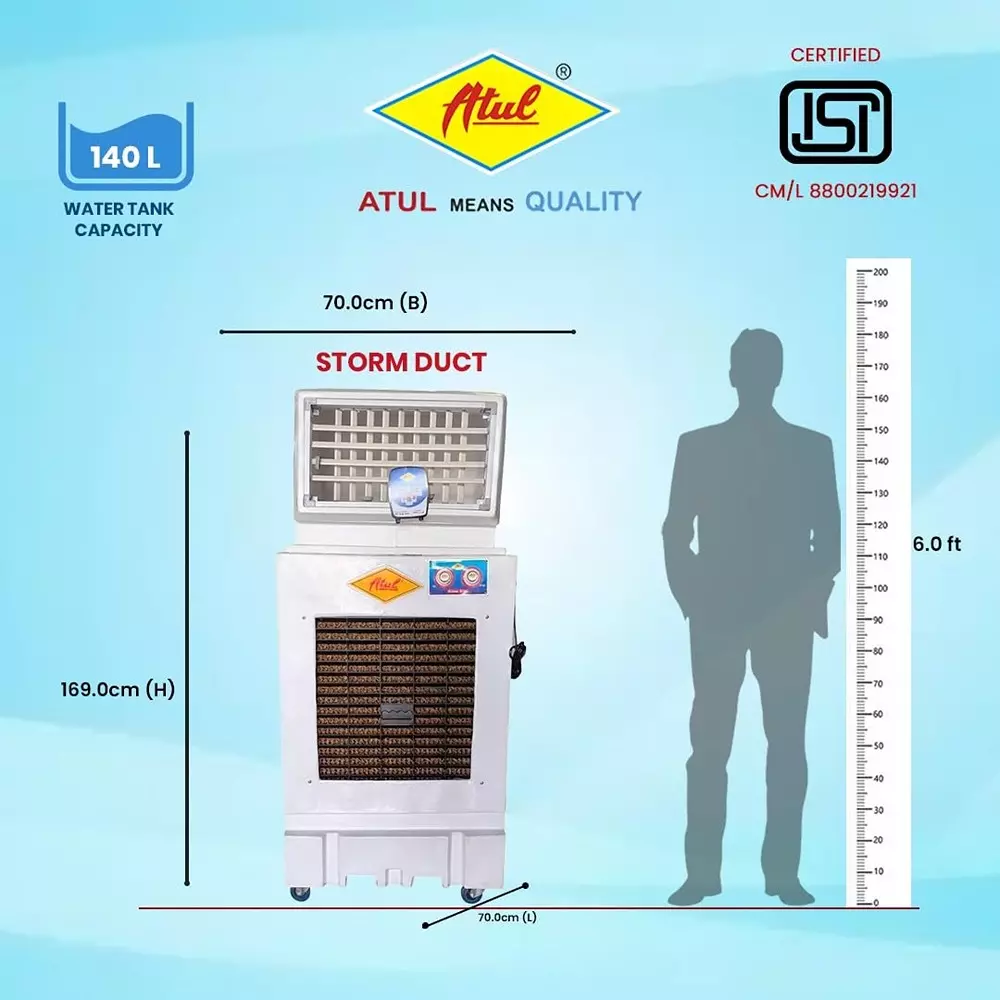 atul-air-cooler-exhaust-motor-380-w-power-140-l-capacity-white-high-pump-18-inch-457-mm-motor-size-honeycomb-pads-3-side-coolers-storm-duct-hp-18