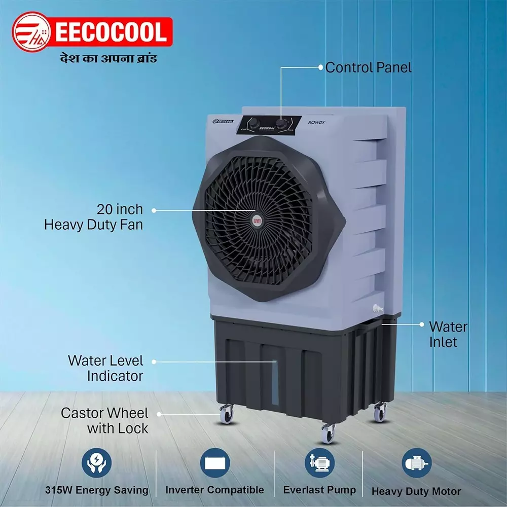 eecocool-rowdy-150-l-desert-air-cooler-large-honeycomb-cooling-pad