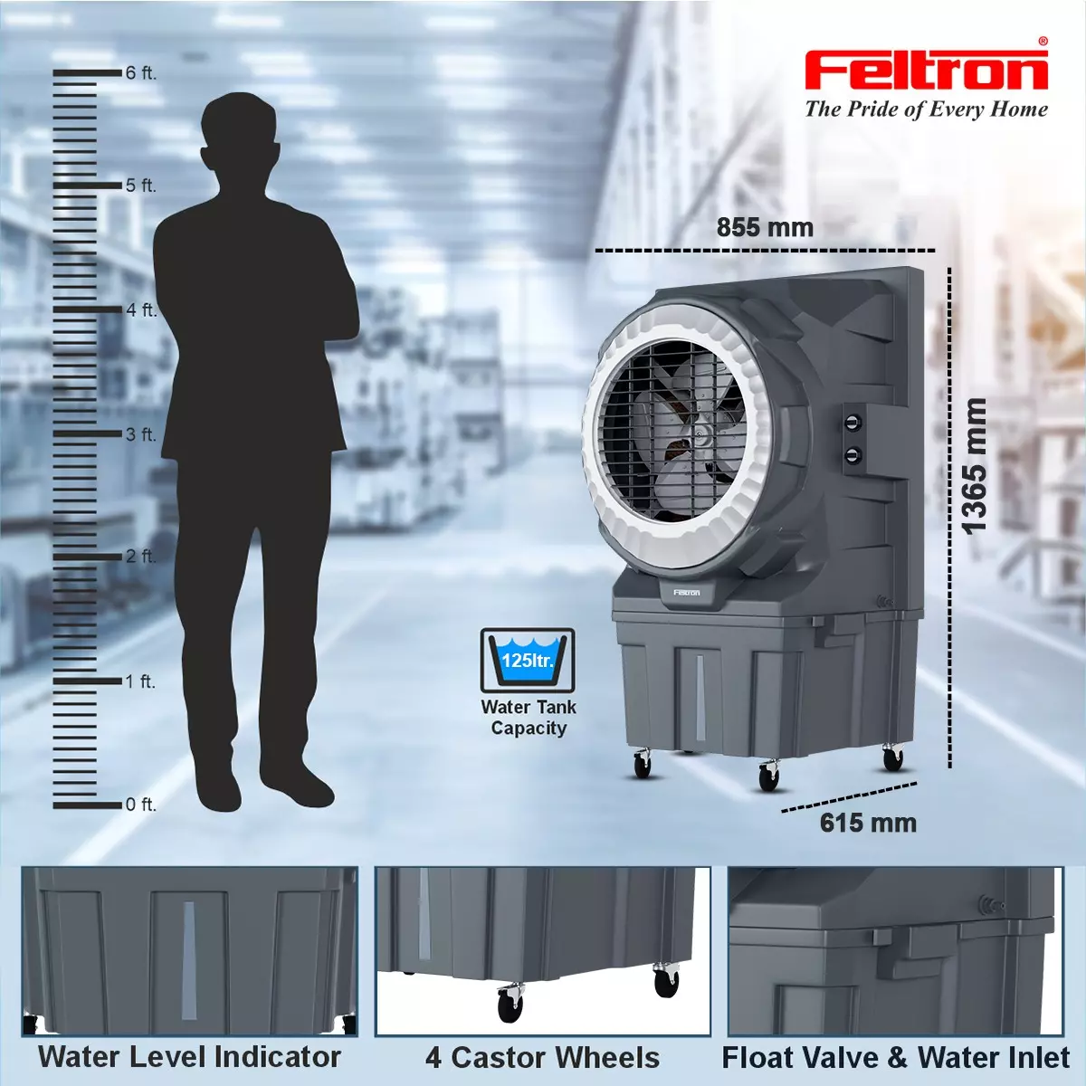 feltron-commercial-air-cooler-grey-400-w-power-125-l-capacity-turbocool-125
