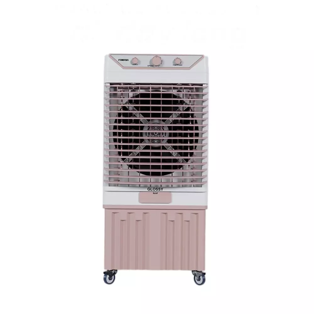 Feltron Glossy Air Cooler Grey and Pink 457.2 mm (18 inch) Fan Size and 100 L Capacity