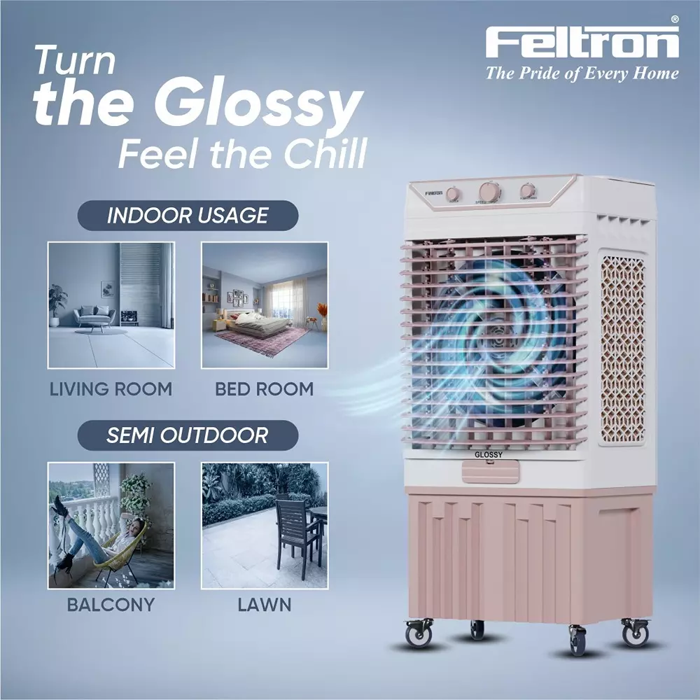 feltron-glossy-air-cooler-grey-and-pink-275-w-power-and-100-l-capacity