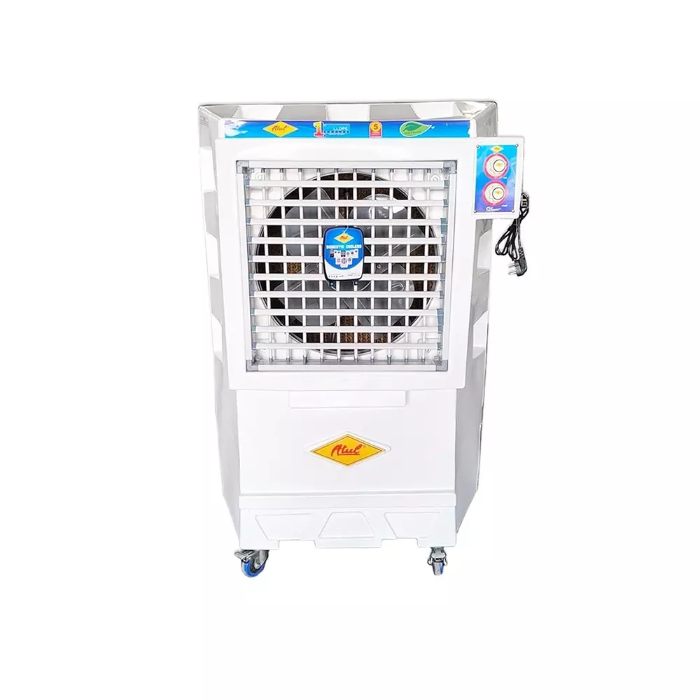 ATUL Air Cooler 110 L Tank Capacity 380 W Power 230 V White 18 Inch (457 mm) Blade Size Honeycomb Pads (1 Side)