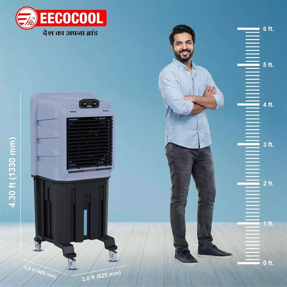 eecocool-100-l-desert-air-cooler-with-honey-comb-pads-chiller100g