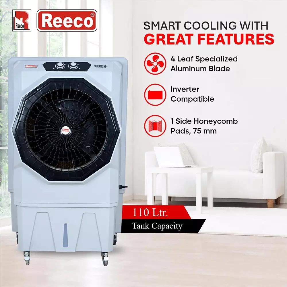 Reeco DIAMOND 110 L 300 W Air Cooler White