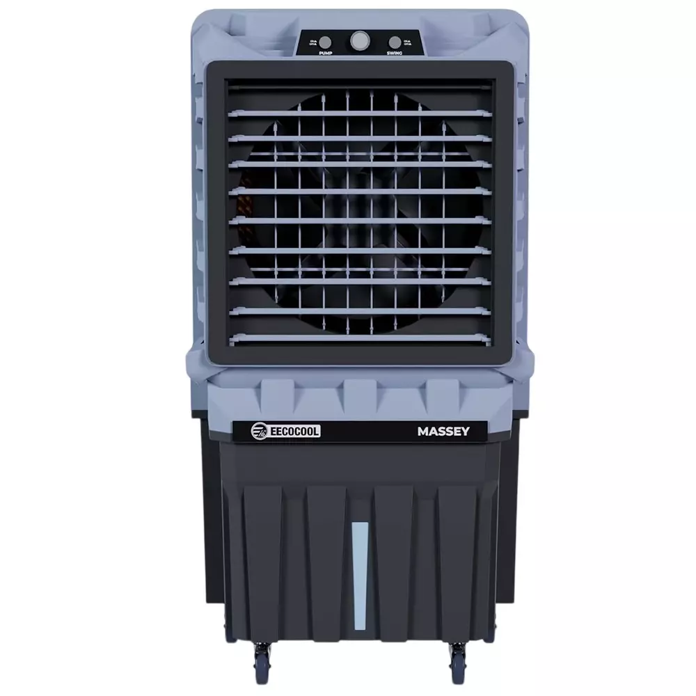 EECOCOOL Massey Desert Air Cooler Black & Grey 150 L Tank Capacity