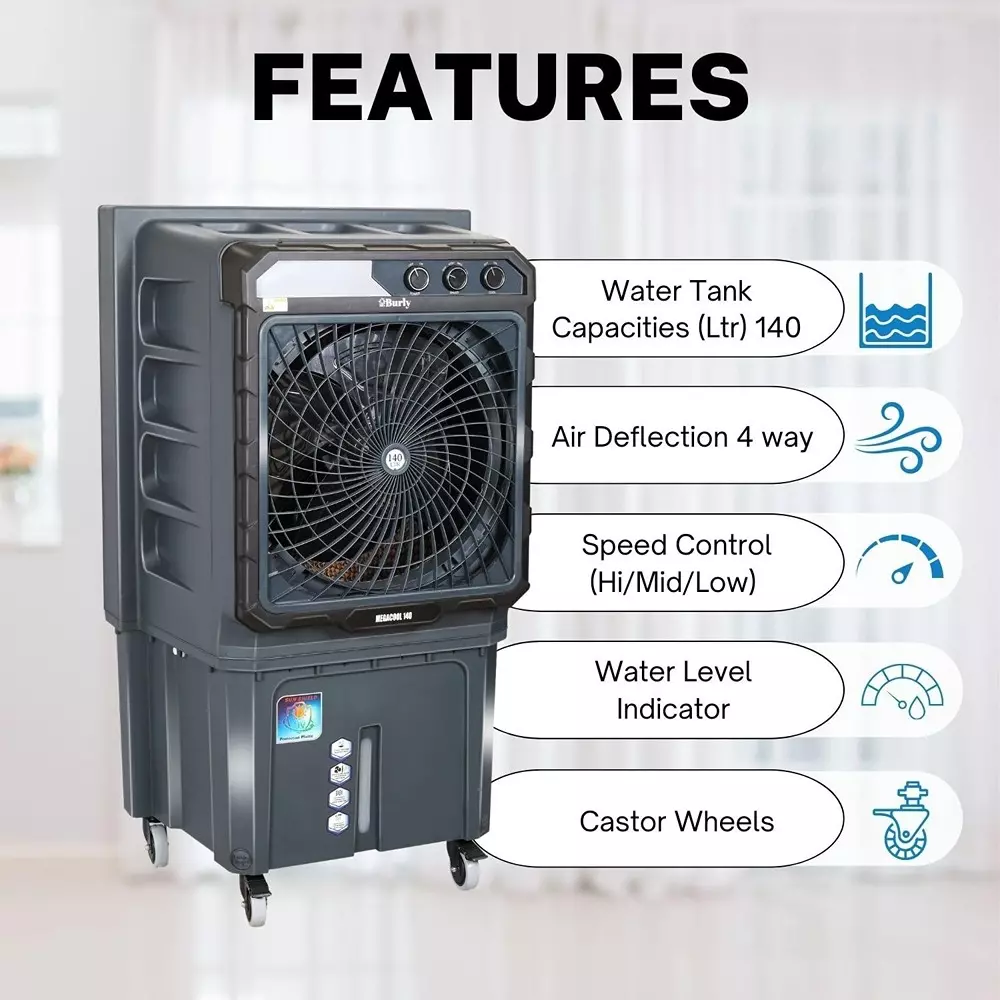 burly-megacool-heavy-duty-desert-air-cooler-140-l-capacity-grey-color
