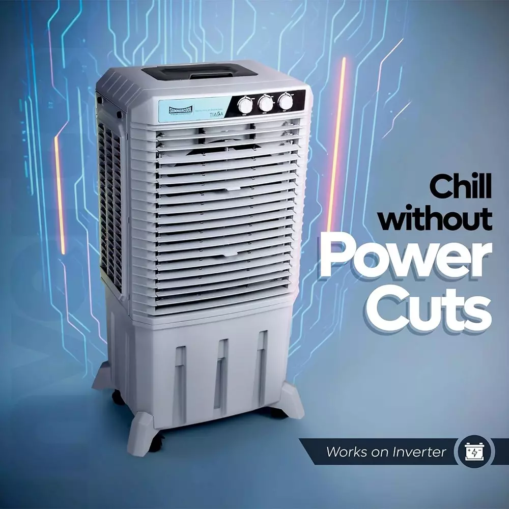 summercool-tiara-75-l-desert-air-cooler-knob-control-honeycomb-cooling-pads-grey