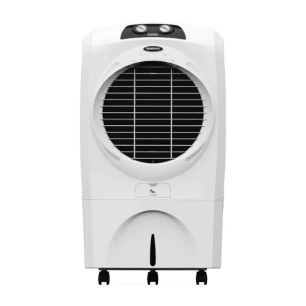 Symphony Desert CFD Air Cooler 100 W Power Electric 55 L Tank Capacity White 500x700x 500 mm Knob Control for Home & Office, MASTERCOOL 55 XL