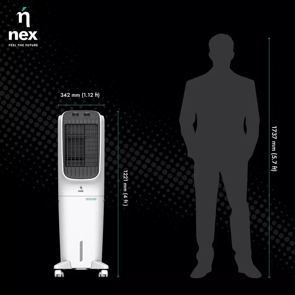 nex-tac-t1-tower-air-cooler-white-and-black-color-40-l-capacity-325006