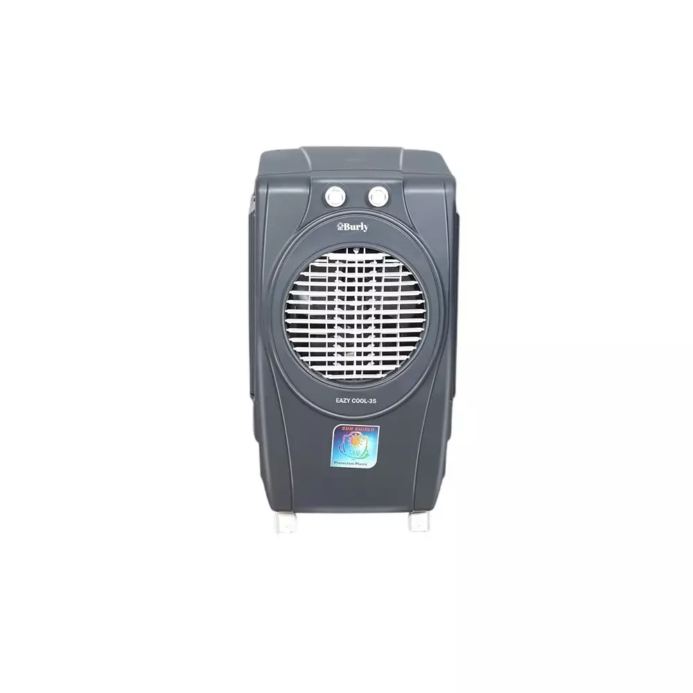 Burly Eazycool Personal Air Cooler 35 L Capacity 4 Way Air Deflection Auto Swing, Grey and White