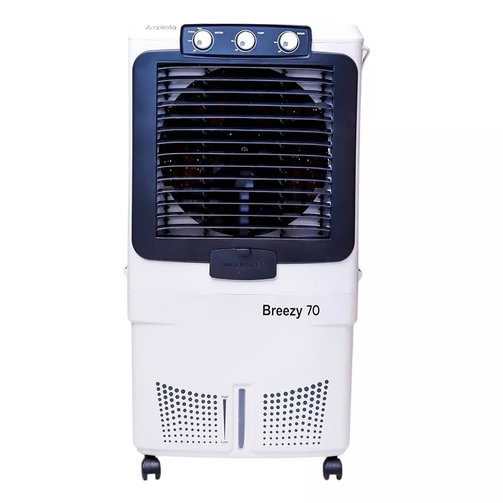 Amplesta Breezy 70 L Desert Air Cooler White 450 mm (18 inch) Fan Size