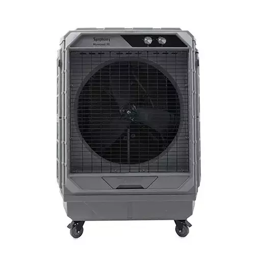 Symphony CFD Air Cooler 580 W Power Electric 100 L Tank Capacity Grey 1125x725x1560 mm Knob Control for Home & Office, MOVICOOL XE-100