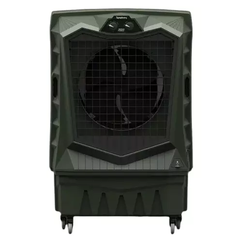 Symphony Air Cooler 325 W Power Electric 100 L Tank Capacity Militry Green 850x610x1350 mm Knob Control for Home & Office, Airforce 100