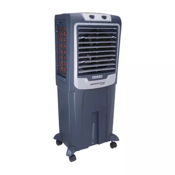 Usha Aerostyle Breeze Tower Air Cooler Grey Color 60 L Capacity, 60ASTB1