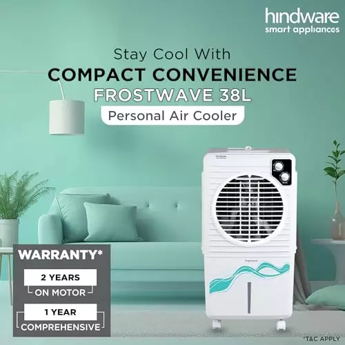hindware-smart-appliances-air-cooler-corded-electric-white-and-grey-surface-mounted-230-v-50x85x45-cm-size-knob-control-38-l-capacity-for-home-hotel-use-frstwv38lwg