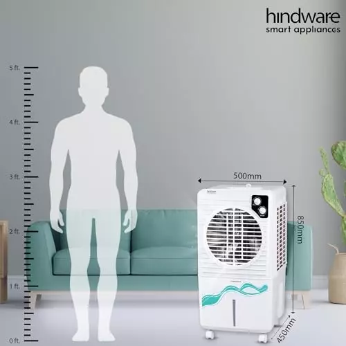 hindware-smart-appliances-air-cooler-corded-electric-white-and-grey-surface-mounted-230-v-50x85x45-cm-size-knob-control-38-l-capacity-for-home-hotel-use-frstwv38lwg