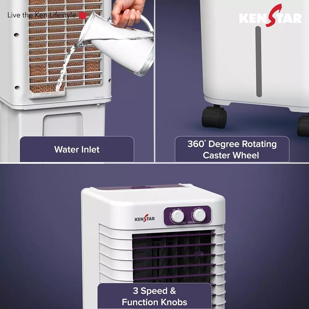 kenstar-pulse-air-cooler-20-l-tank-capacity-white-purple-80-w-power-consumption-4-wheels-for-home-office-use-pulsehc20