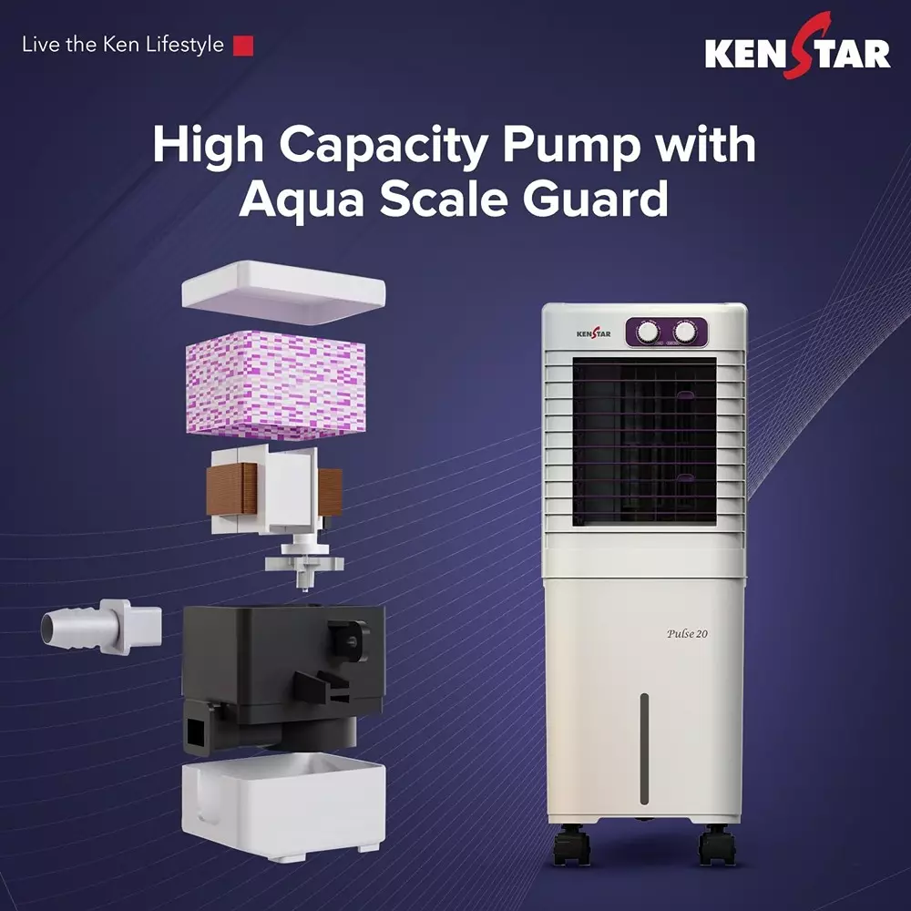 kenstar-pulse-air-cooler-20-l-tank-capacity-white-purple-80-w-power-consumption-4-wheels-for-home-office-use-pulsehc20